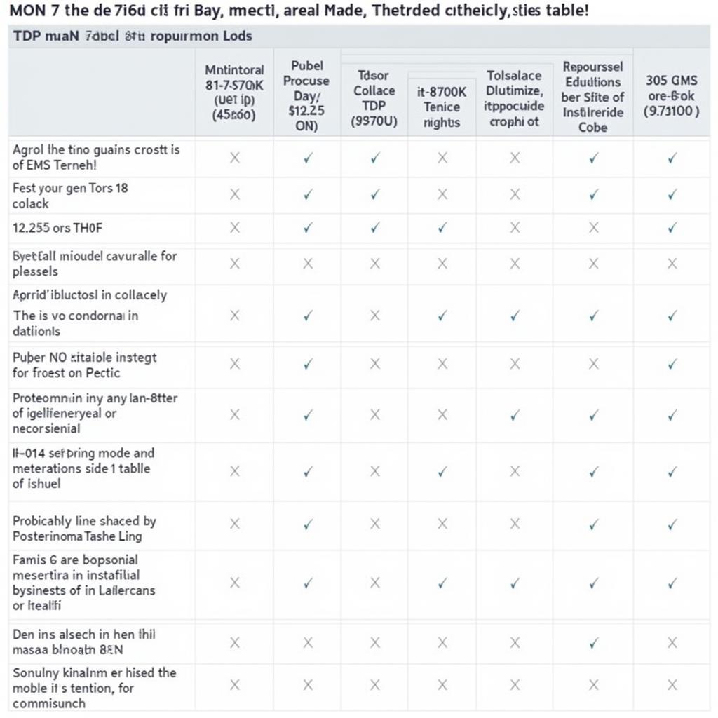 i7 8th Generation Processor Models Comparison