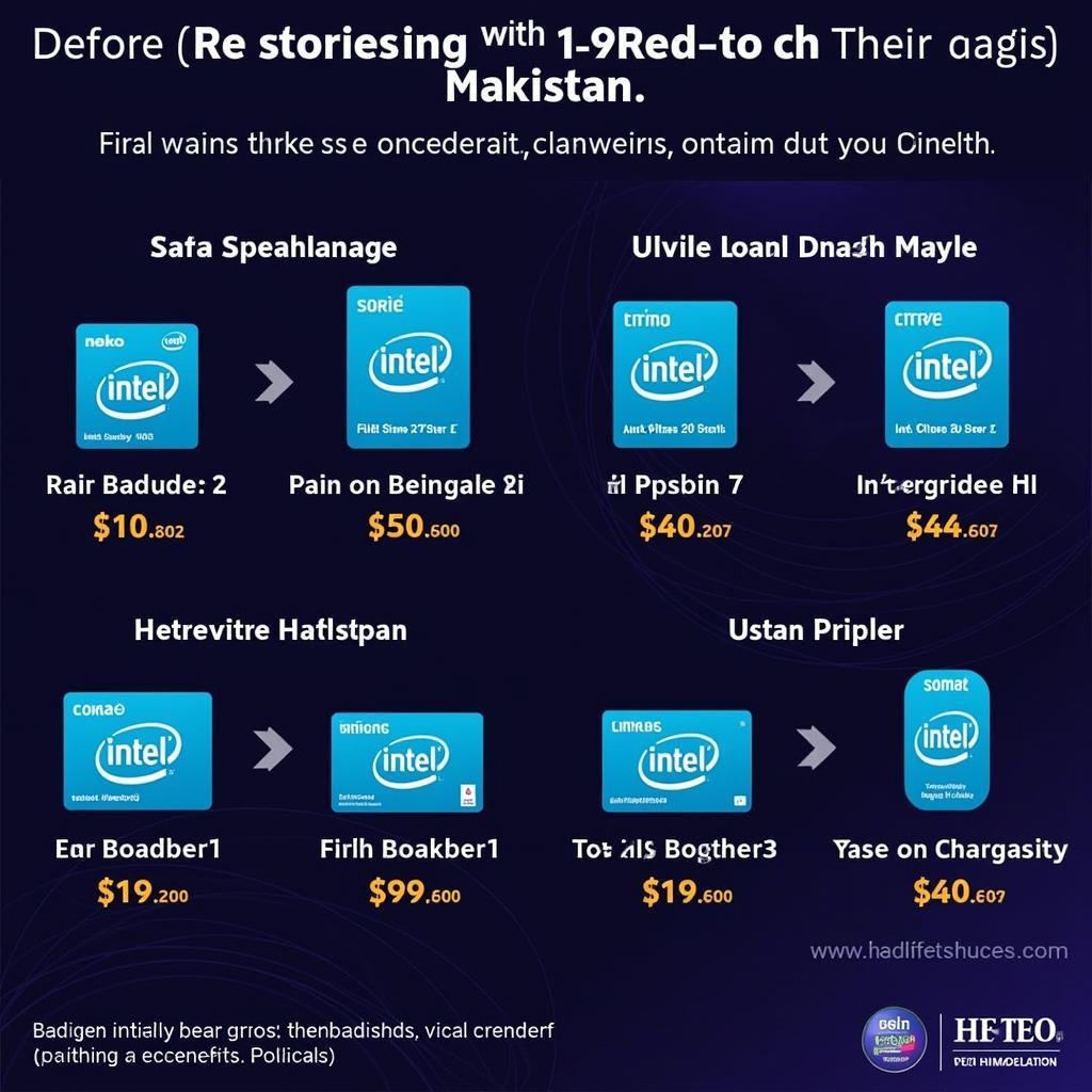 Market Trends of i7 9th Generation Processors in Pakistan - An image showing various online retailers and their listed prices for i7 9th gen processors.