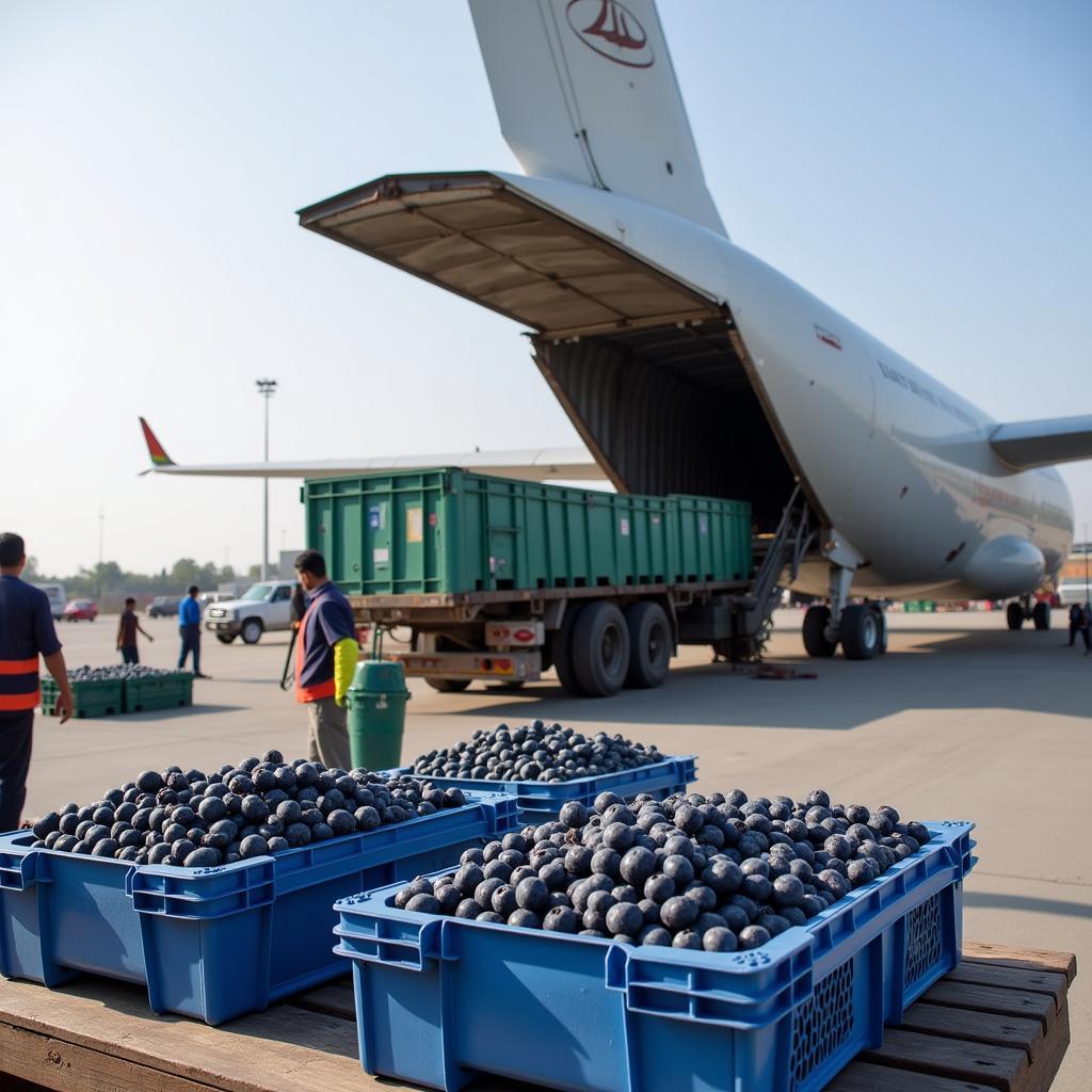 Imported Blueberries Arriving in Pakistan