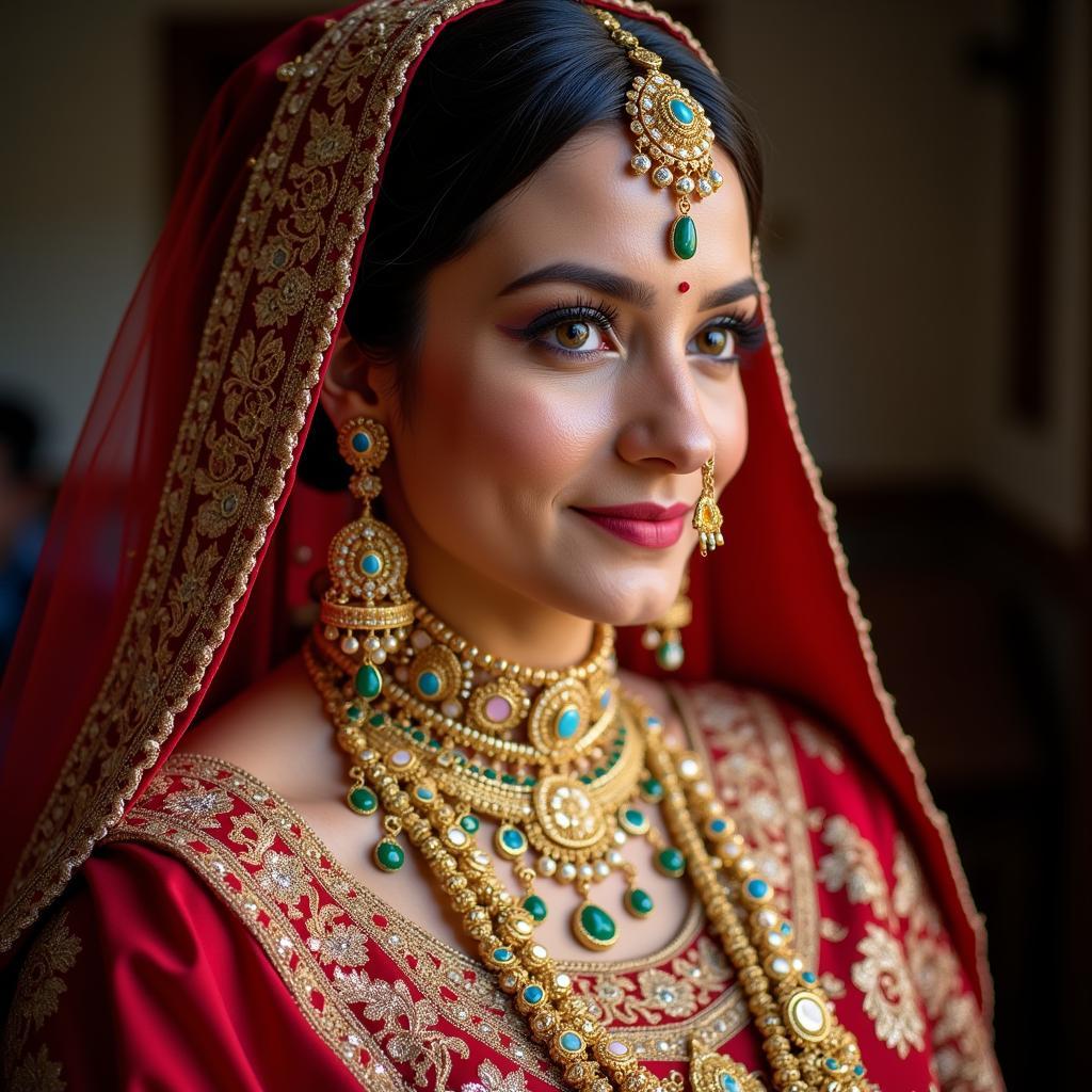 Indian Jewellery Adorns a Pakistani Bride