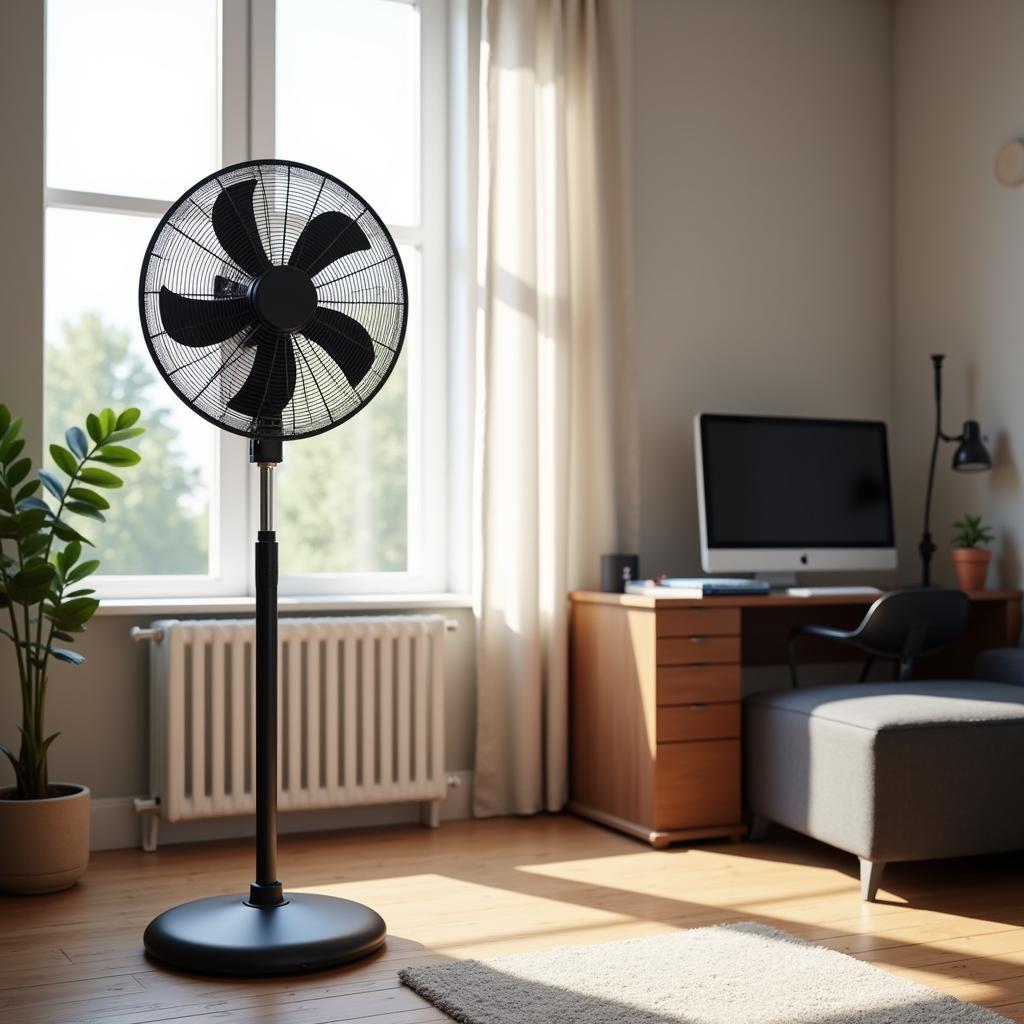 Indus Pedestal Fan in a Room Setting