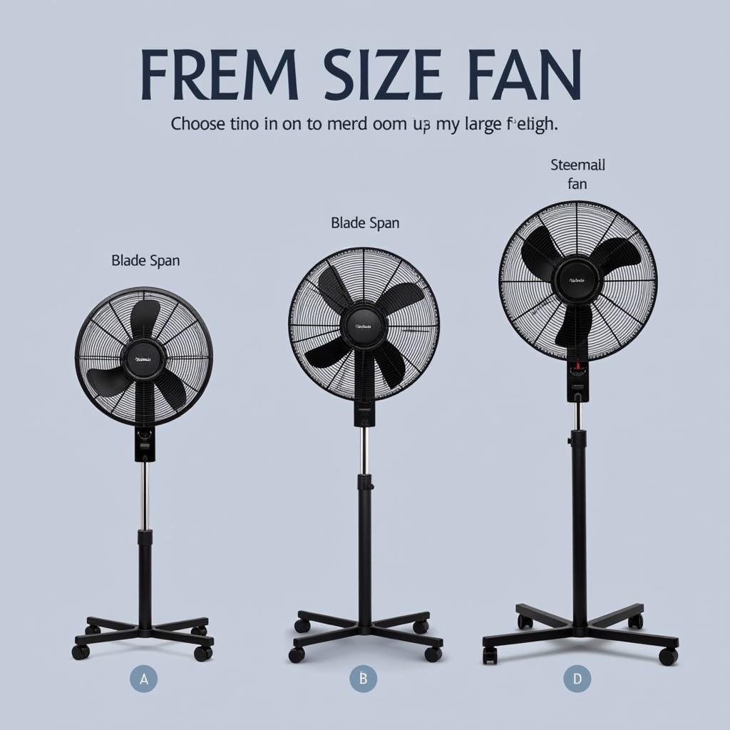 Indus Pedestal Fan Sizes