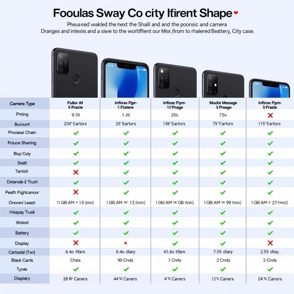 Comparison of Infinix 8GB 128GB Models