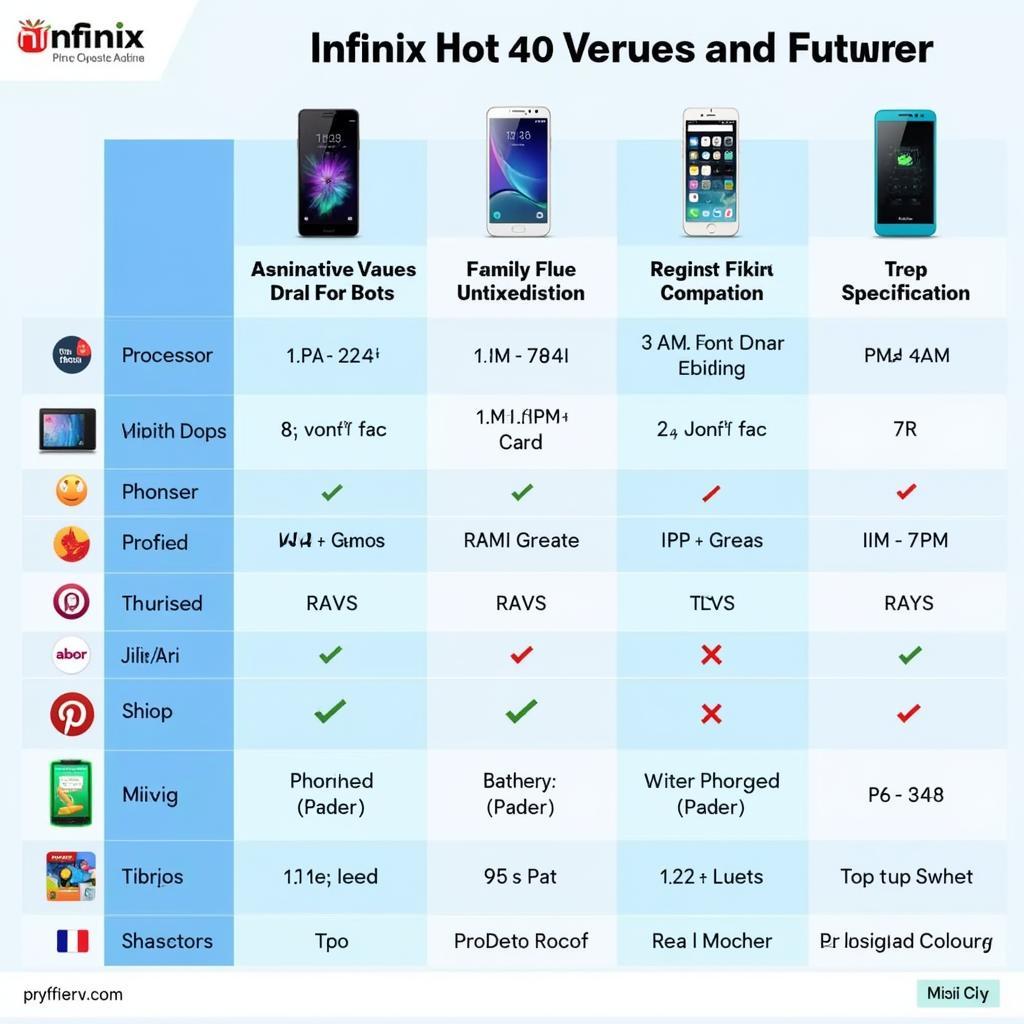 Infinix Hot 40 vs Competitors