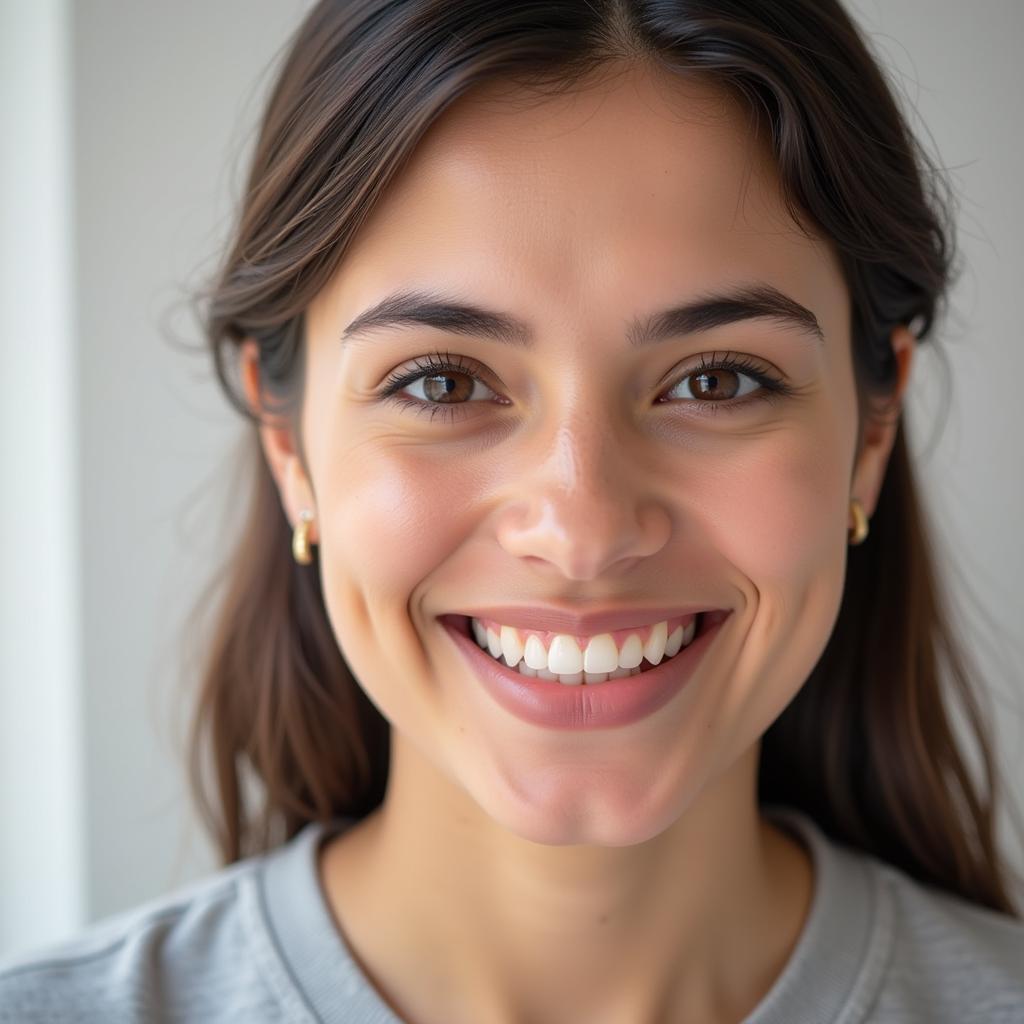 Patient Wearing Invisalign Aligners in Pakistan