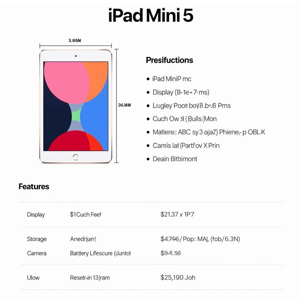 iPad Mini 5 Features and Specifications