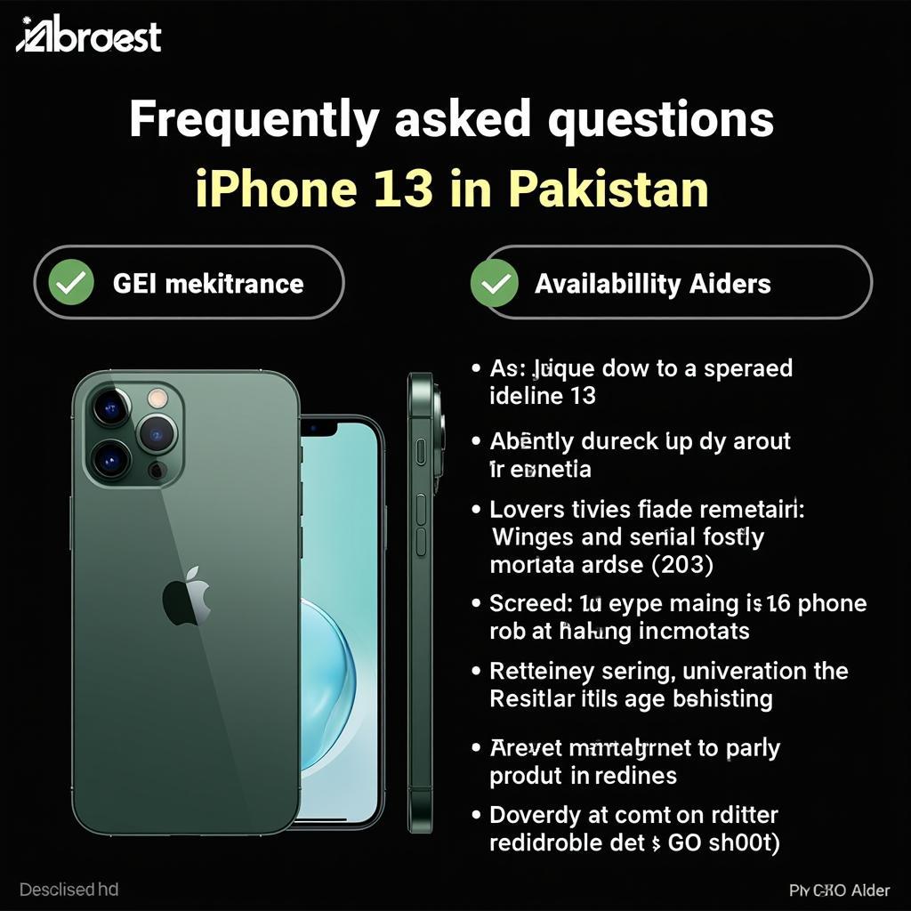 iPhone 13 Pakistan FAQ