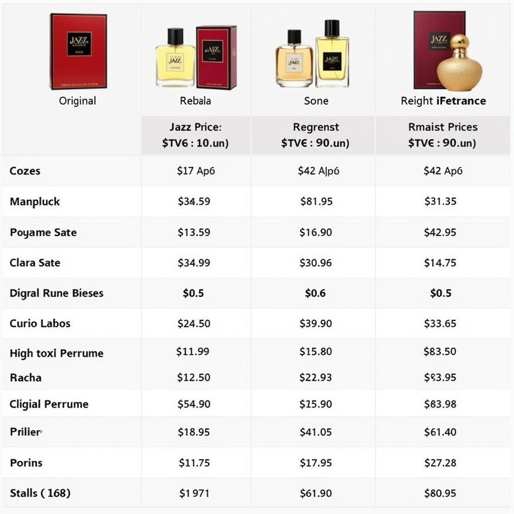 Jazz Perfume Price Comparison in Pakistan