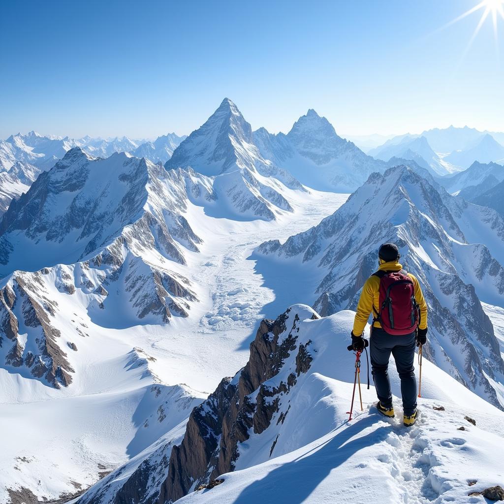 K2 Summit View Pakistan Mountains