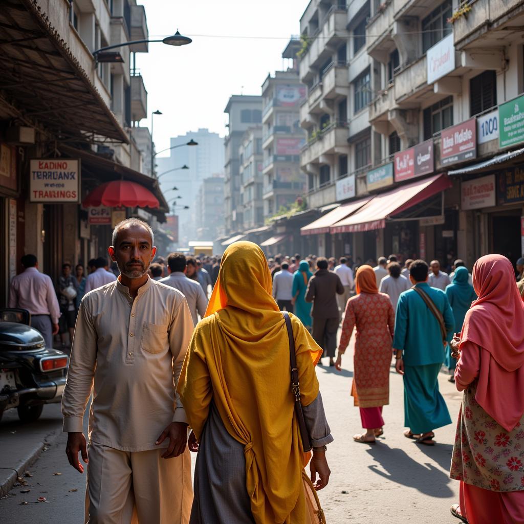 Karachi's Cultural Diversity: A Vibrant Street Scene