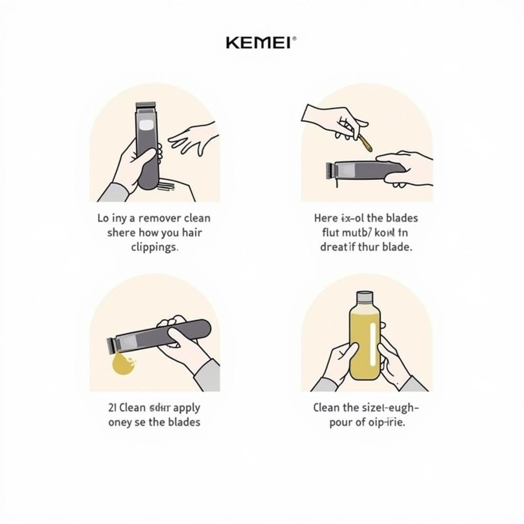 Kemei Trimmer Maintenance Guide