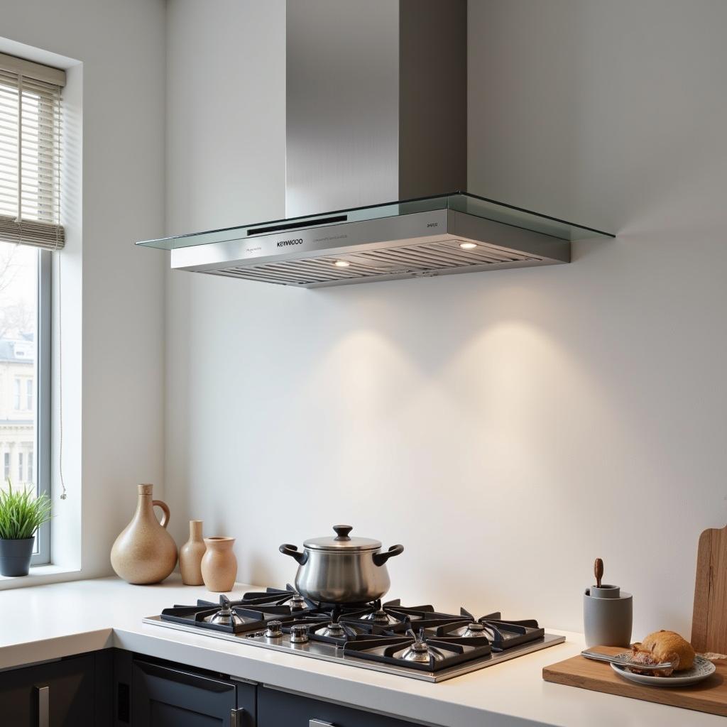 Modern Kenwood Chimney Hood in a Stylish Kitchen