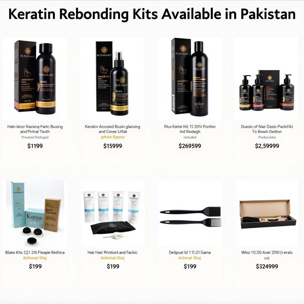 Keratin Rebonding Kit Options in Pakistan