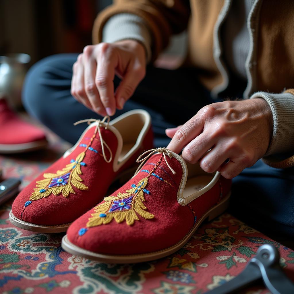 Khussa Artisan at Work in Pakistan