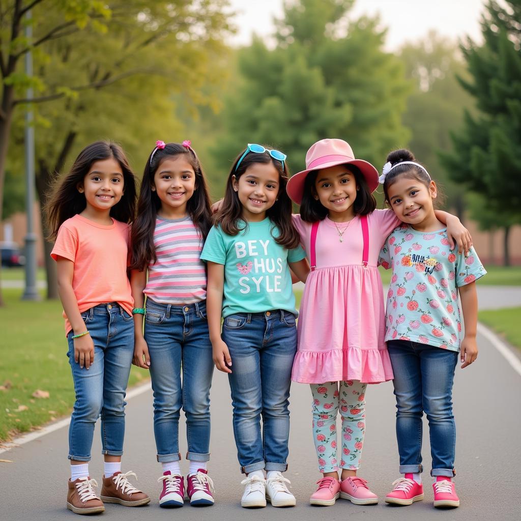 Kids in Western Wear in Pakistan