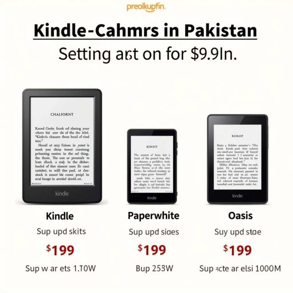 Kindle Models Comparison in Pakistan