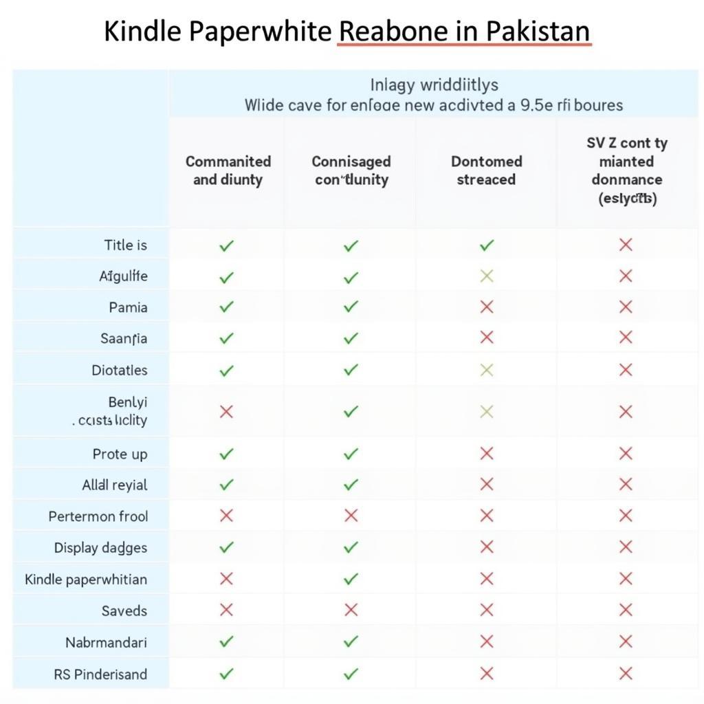 Kindle Paperwhite Models Comparison in Pakistan