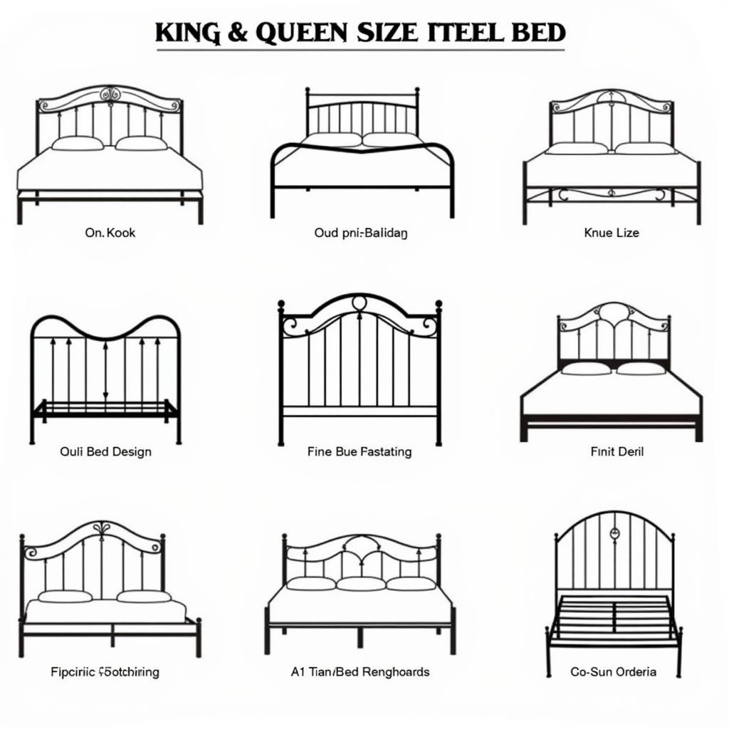 King and Queen Size Steel Beds in Pakistan