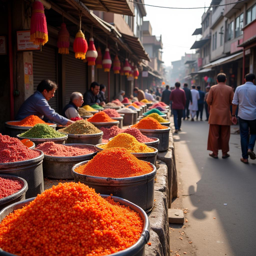 Lal Lobia Market in Pakistan