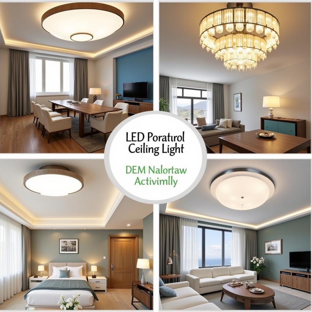 LED Ceiling Light Styles for Different Rooms