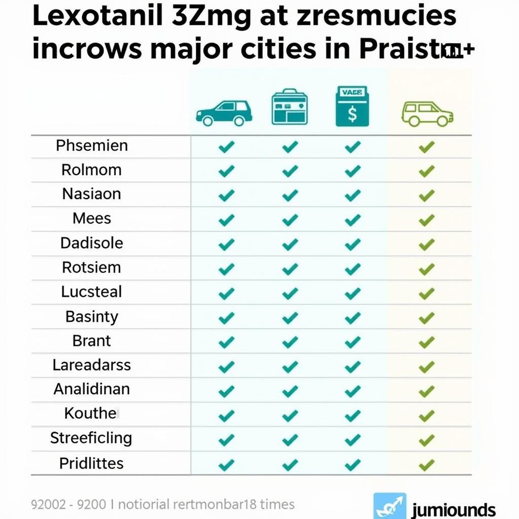 Comparing prices of Lexotanil across different pharmacies in Pakistan