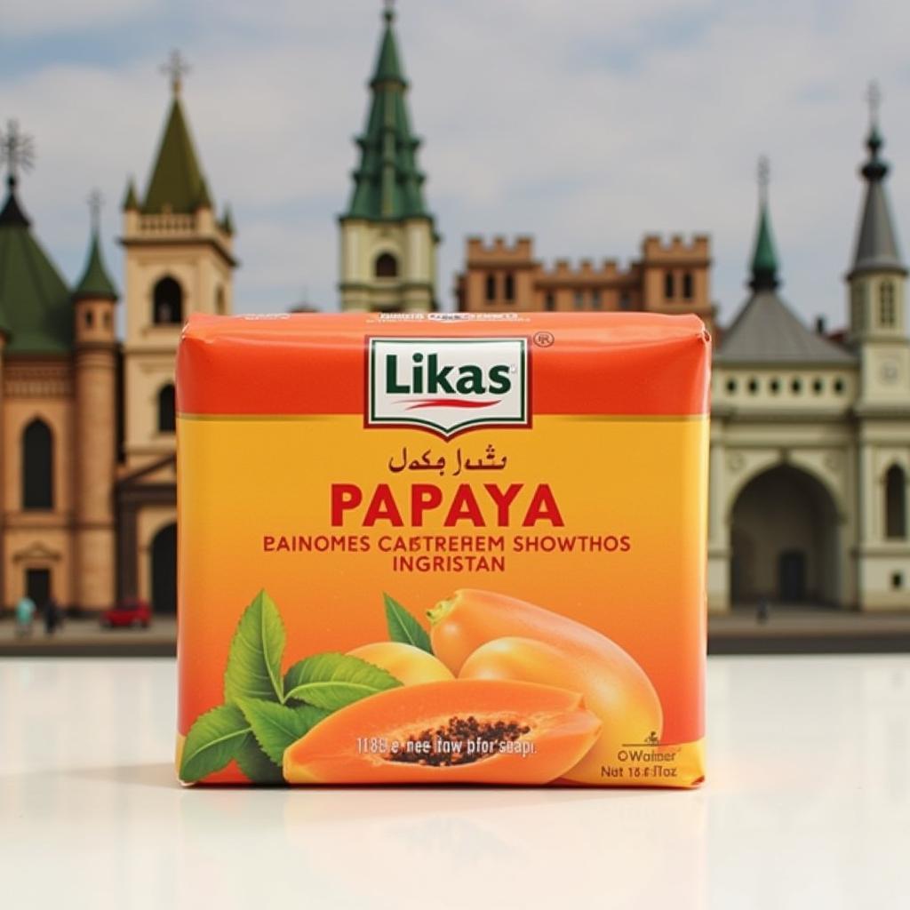 Likas Papaya Soap Packaging in Pakistan