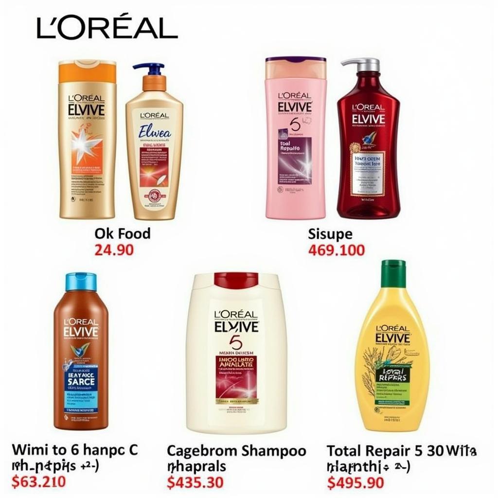 L'Oreal Shampoo Variety in 400ml Bottles in Pakistan