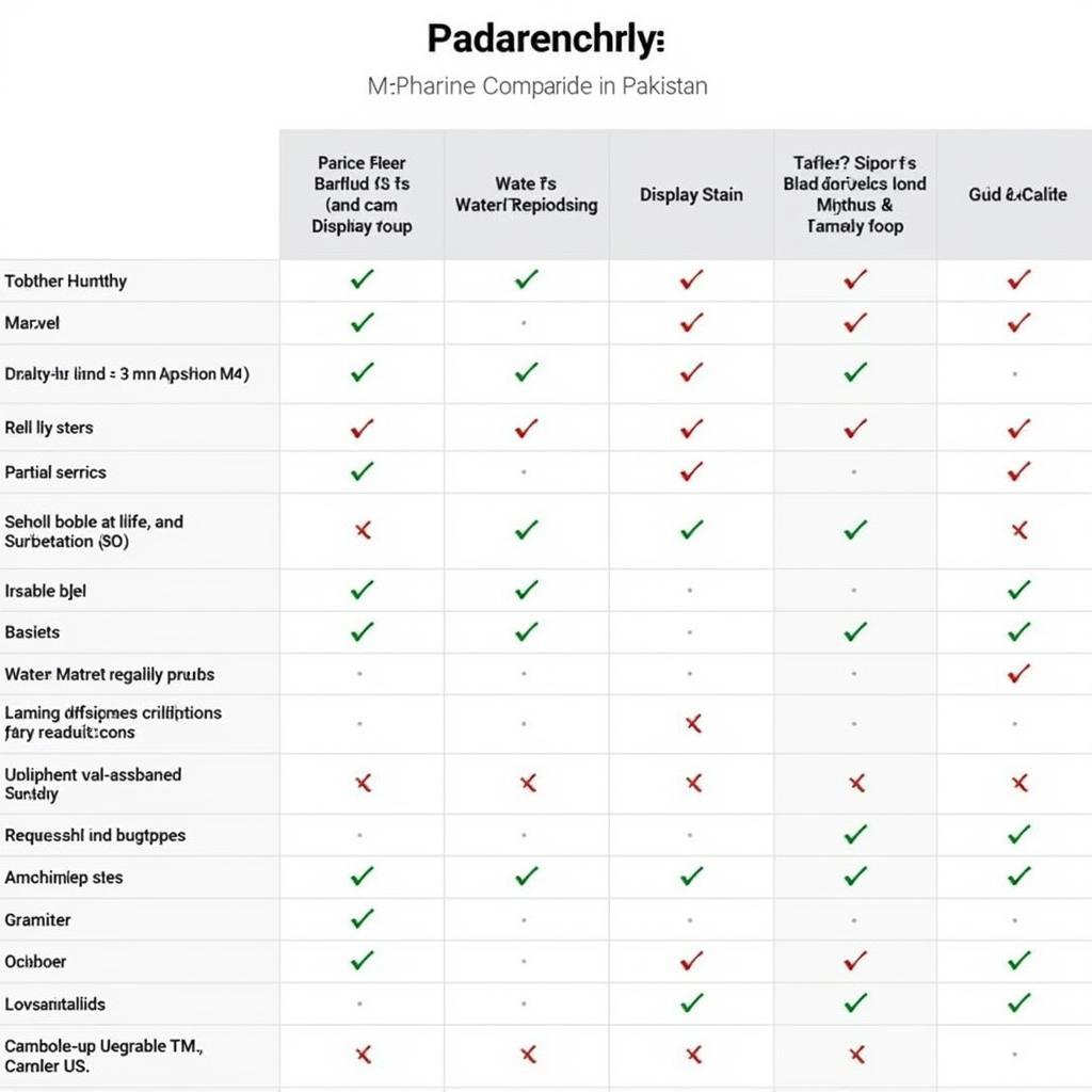 M4 Band Features Comparison