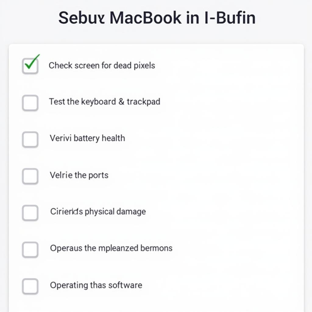 Pre-Purchase Checklist for a Used MacBook 2015