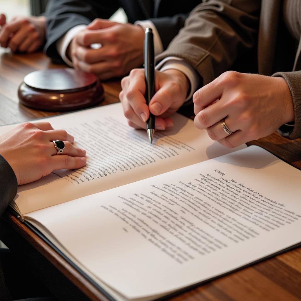 Signing a Mahr Contract in Pakistan