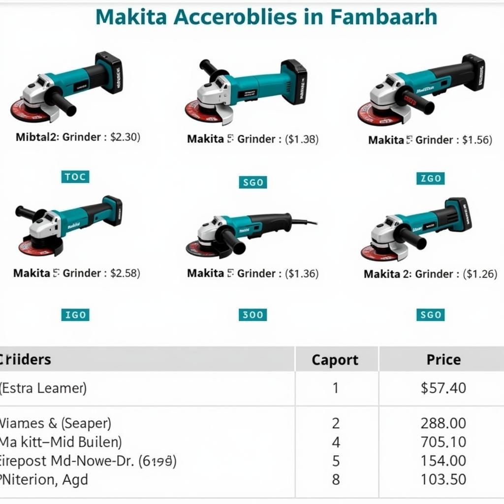 Makita Grinder Models in Pakistan