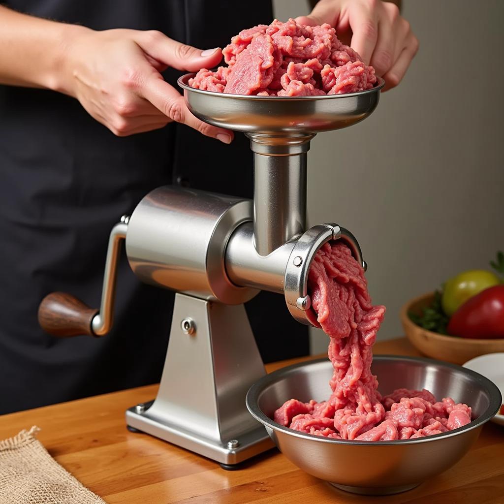 Manual Meat Grinder in Pakistan - Traditional Kitchen Tool