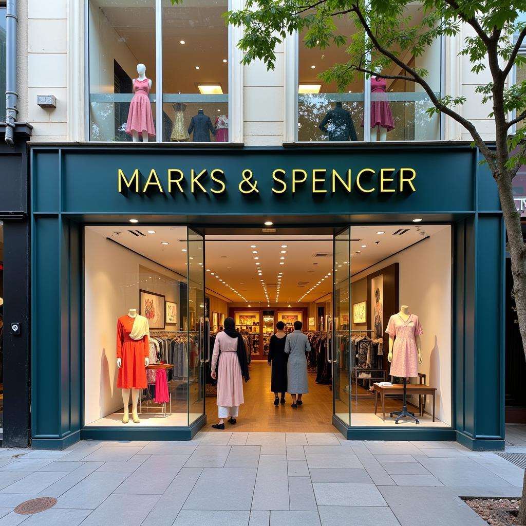 Marks and Spencer Storefront in Pakistan