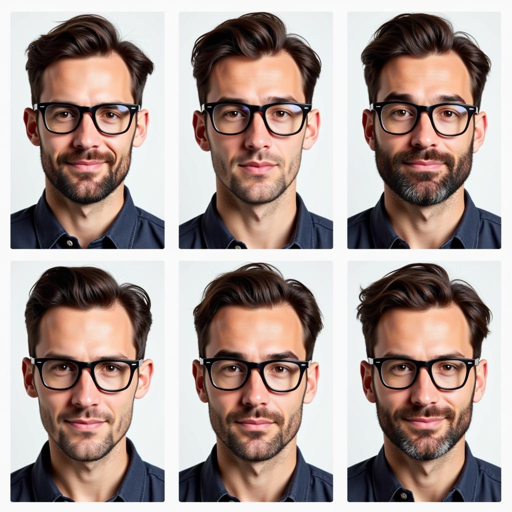 Men Trying Different Glasses Frames