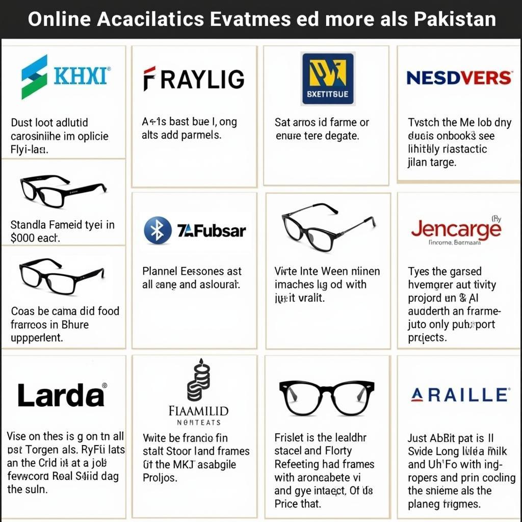 Men's Eyeglasses Frames Retailers in Pakistan