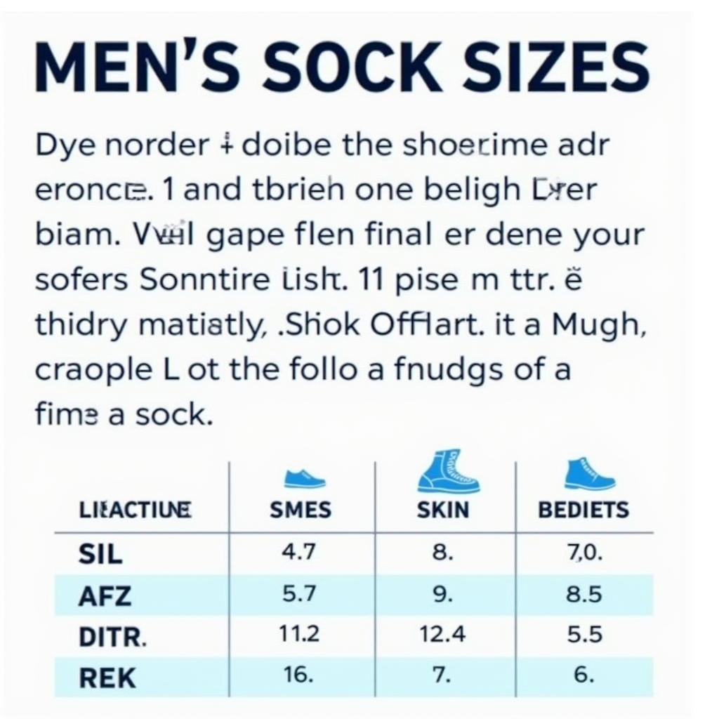 Men's Socks Sizing Guide