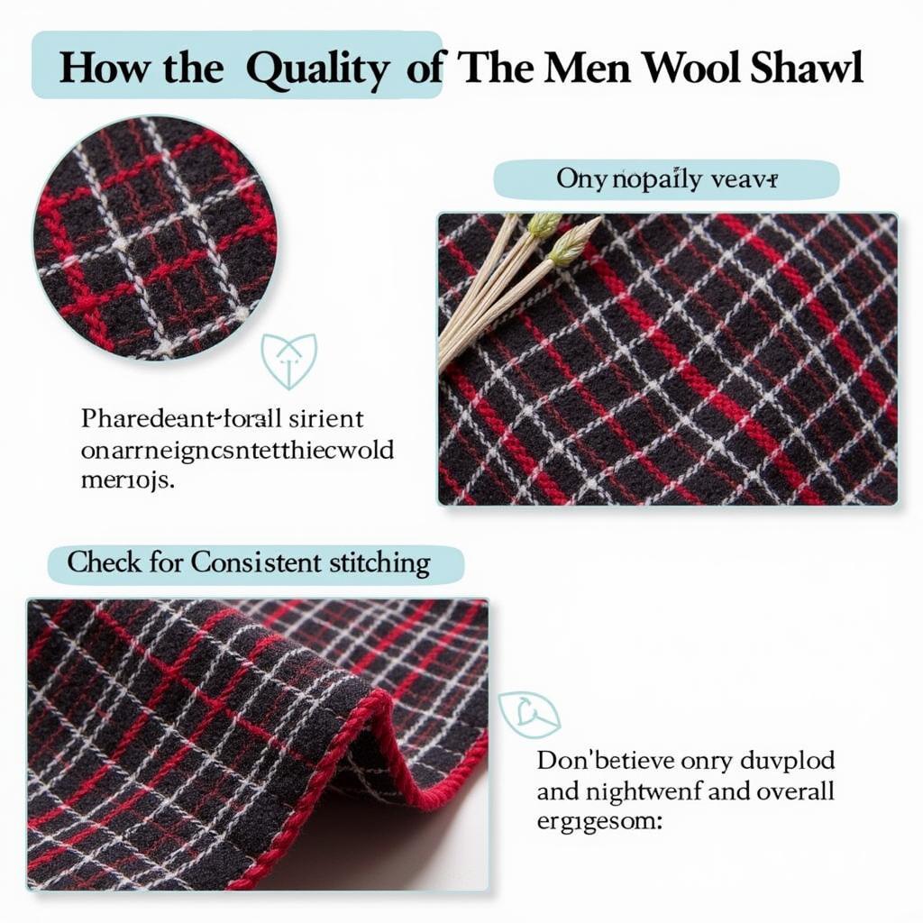 Checking the Quality of a Mens Wool Shawl