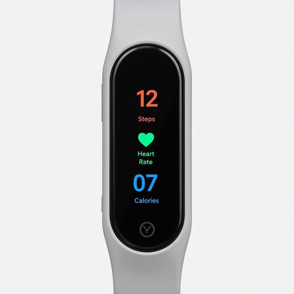 Mi Band 3 Display Showing Fitness Data