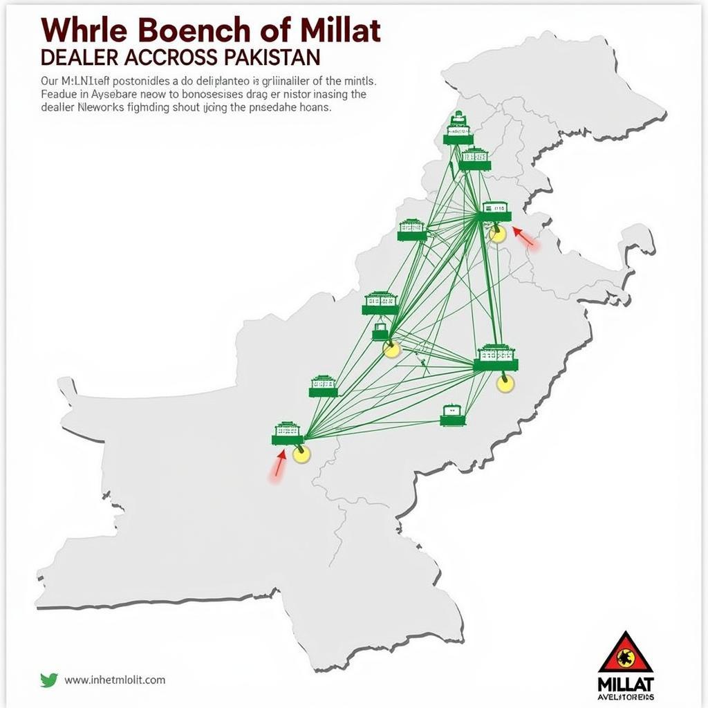 Extensive Millat Battery Dealer Network across Pakistan