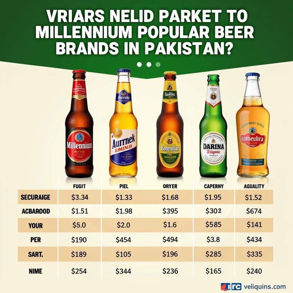 Millennium Beer Price Comparison Chart