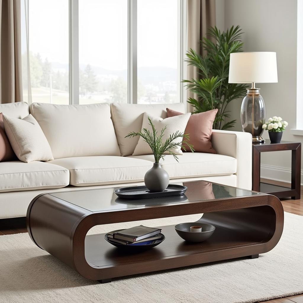 Modern Coffee Table in a Pakistani Living Room