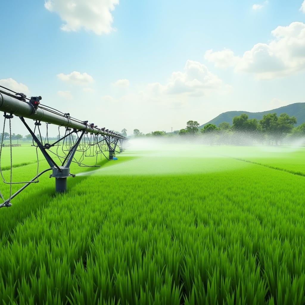 Modern Irrigation System on a Pakistani Farm