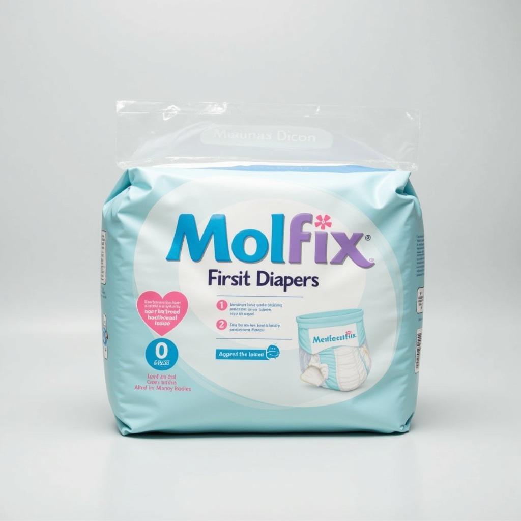 Molfix 0 Size Diaper Packaging