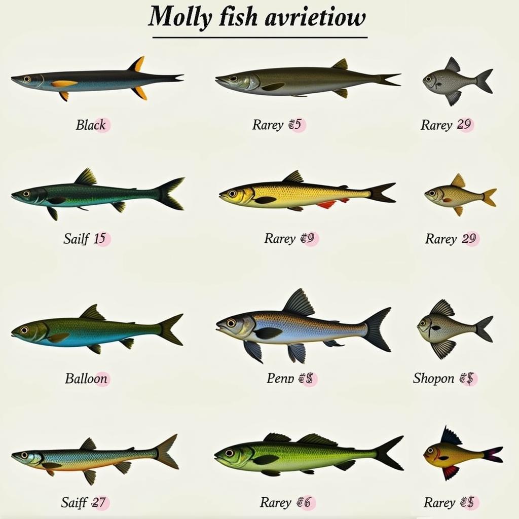 Molly Fish Variety and Price in Pakistan