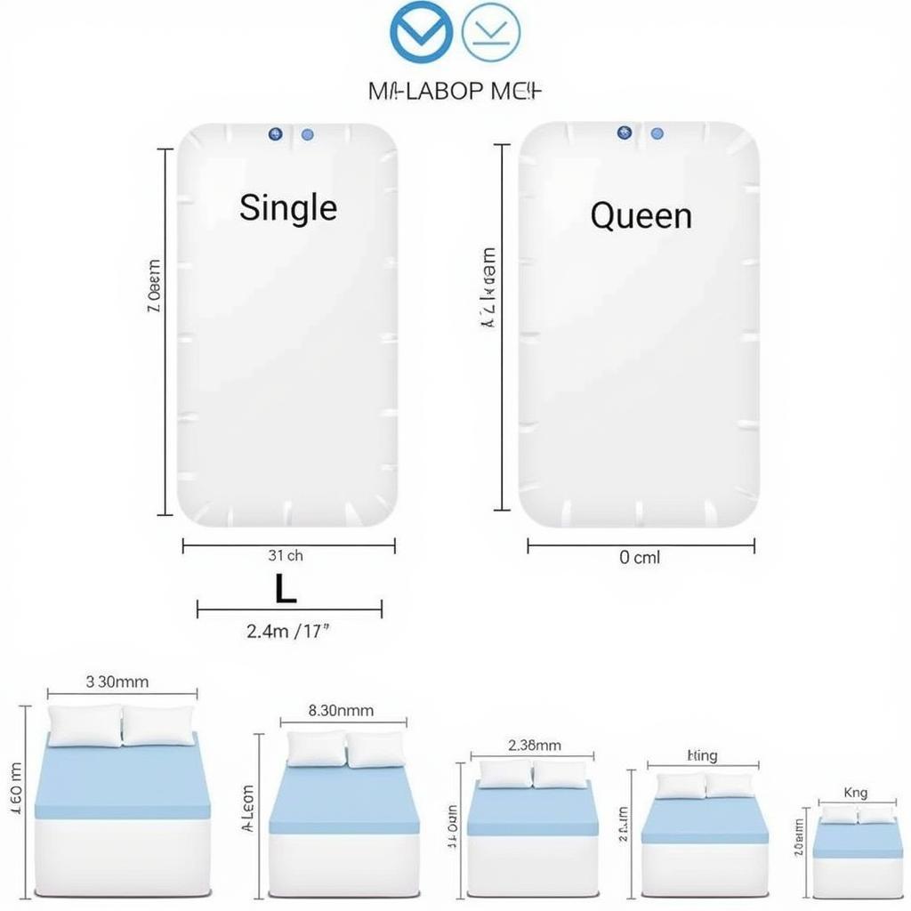 MoltyFoam Cool Gel Mattress Sizes