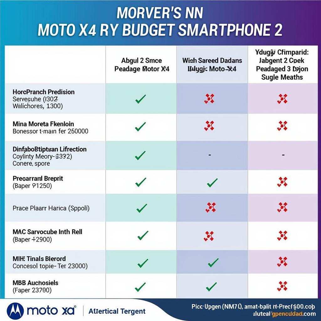 Moto X4 vs Competitors Comparison