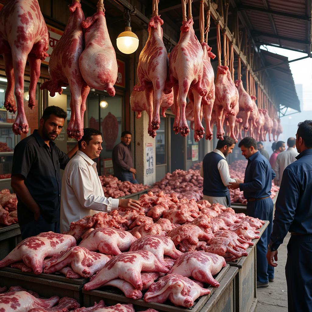 Mutton Price at a Local Market in Pakistan