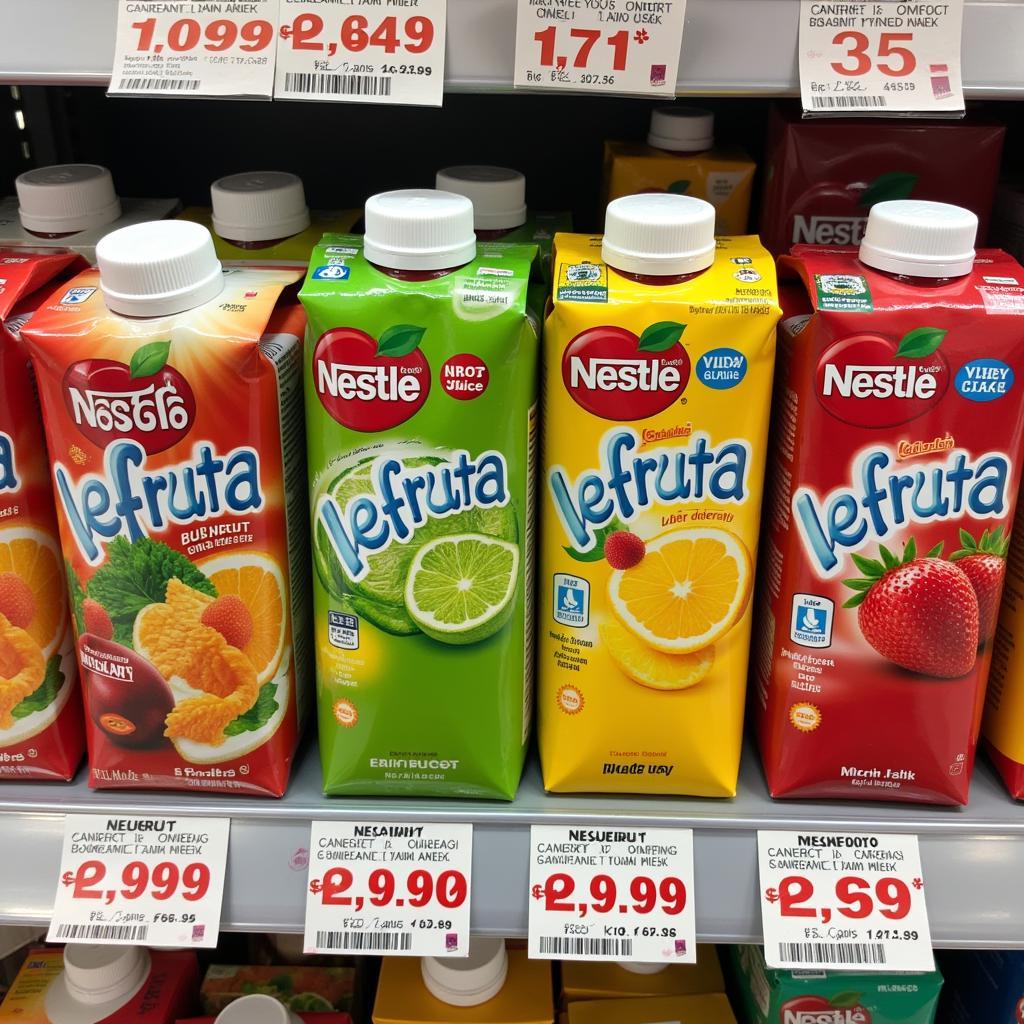 Nestle Nesfruta Juice Prices in Pakistan - Supermarket Display