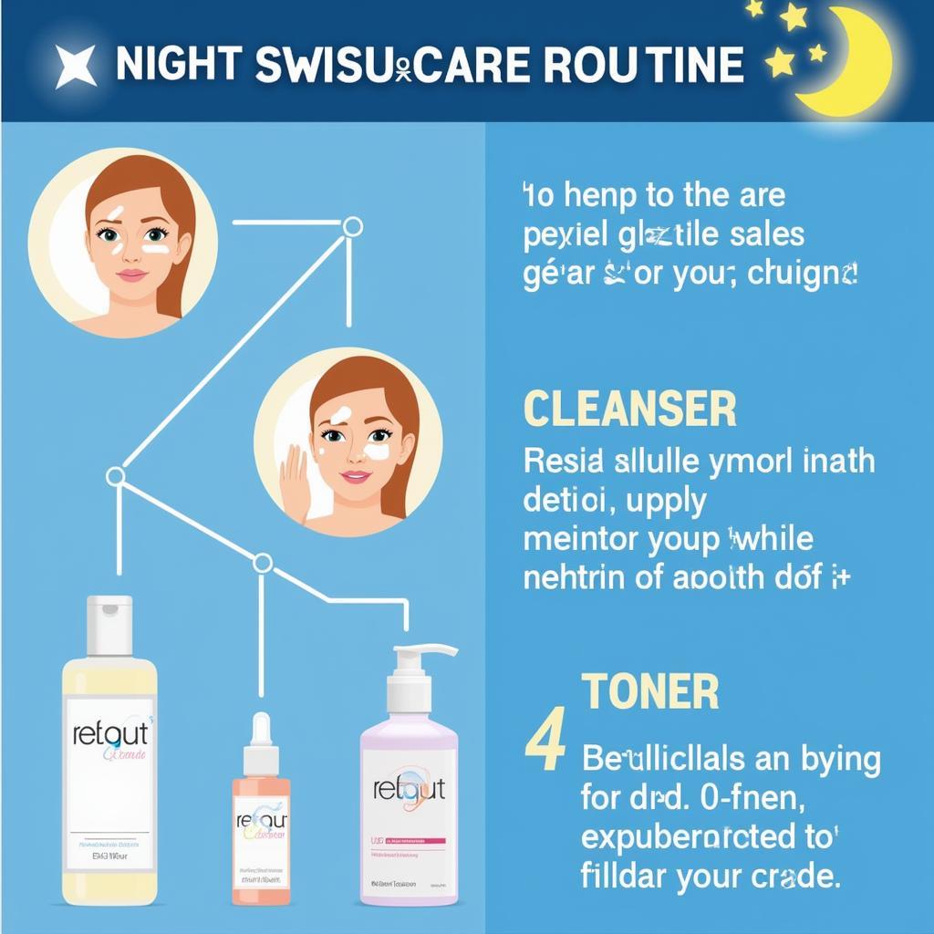 Nighttime Skincare Routine Incorporating Retinol Eye Cream