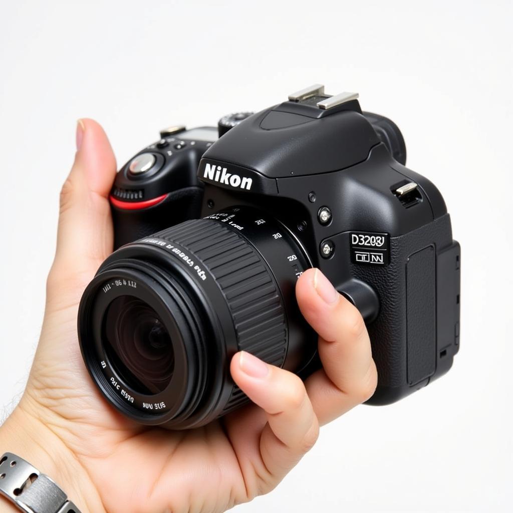 Nikon D3200 with Lens Attached